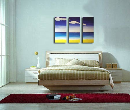 Oil Painting Beach - Life - 3PC Canvas Set (SZH470) (Start From 5 Units) Free Shipping Oil Painting Beach - Life - 3PC Canvas Set (SZH470) (Start From 5 Units) Free Shipping